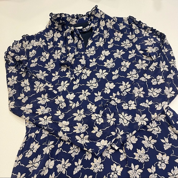 Shoshanna Navy Avila Night Out Silk Dress 2 - Picture 2 of 7